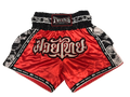 Twins Muay Thai Shorts TBS-SKULL Red