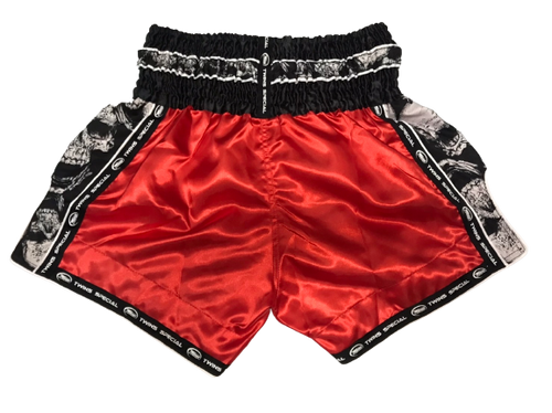 Twins Muay Thai Shorts TBS-SKULL Red
